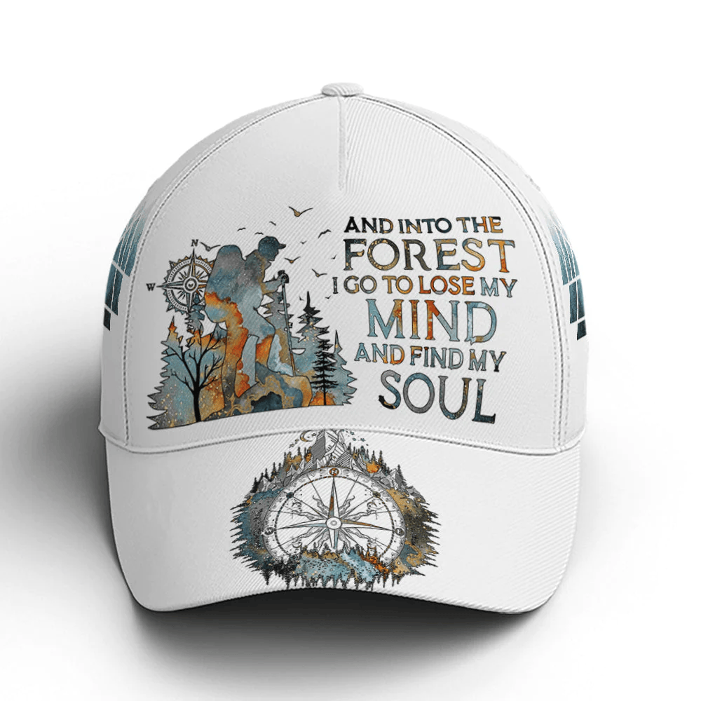 Adeenyc Hiking Lose My Mind Find My Soul Baseball Cap Trucker Hats Custom Hats Gifts For Men & Women