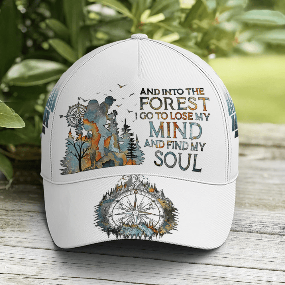 Adeenyc Hiking Lose My Mind Find My Soul Baseball Cap Trucker Hats Custom Hats Gifts For Men & Women