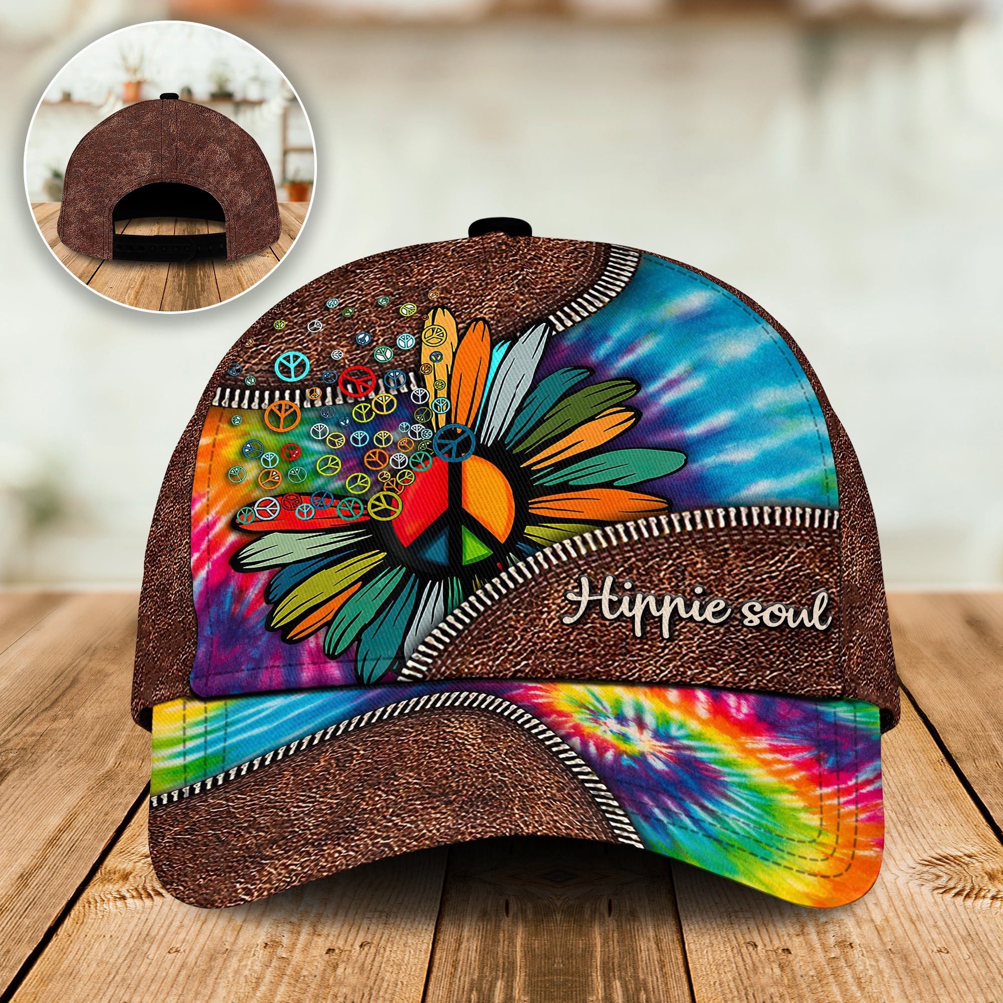 Adeenyc - Hippie Soul Vintage Style - Classic Cap Baseball Hat Trucker Hats Custom Hats Gifts For Men & Women