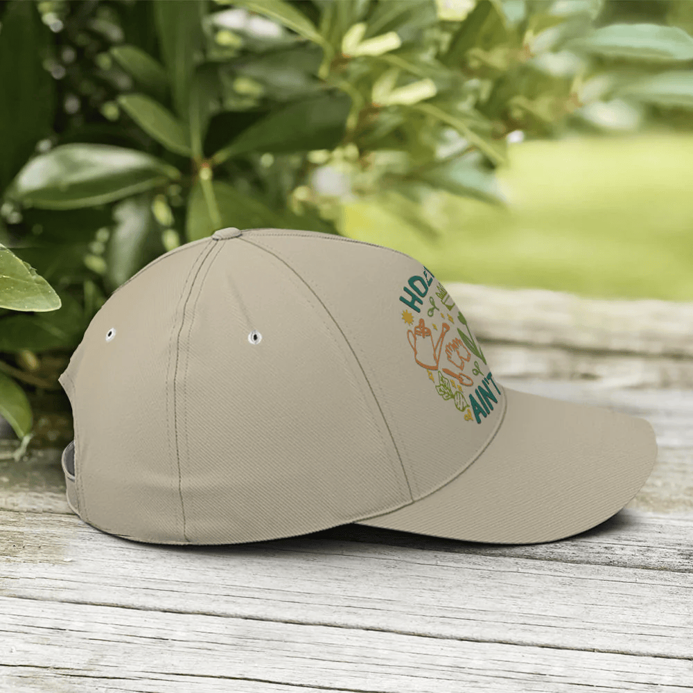 Adeenyc Hoeing Ain't Easy Plants Gardening Baseball Cap Trucker Hats Custom Hats Gifts For Men & Women