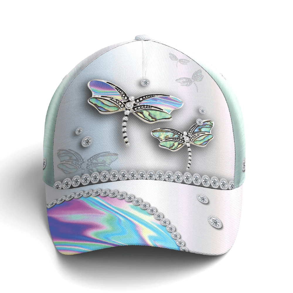 Adeenyc Hologram Style Dragonfly Baseball Cap For Women Classic Cap Trucker Hats Custom Hats Gifts For Men & Women