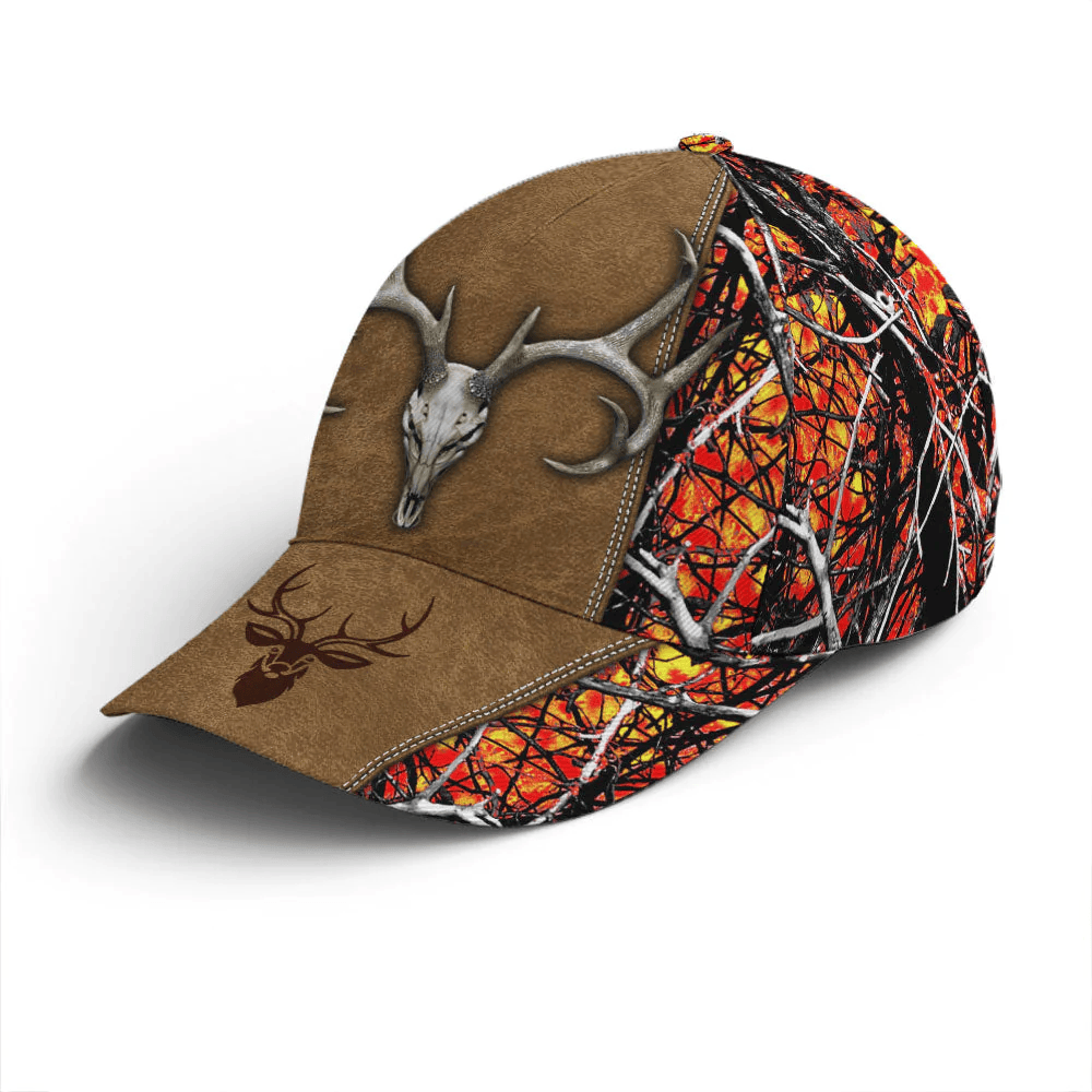 Adeenyc Hunting Camouflage Multicolor Deer Logo Baseball Cap Trucker Hats Custom Hats Gifts For Men & Women