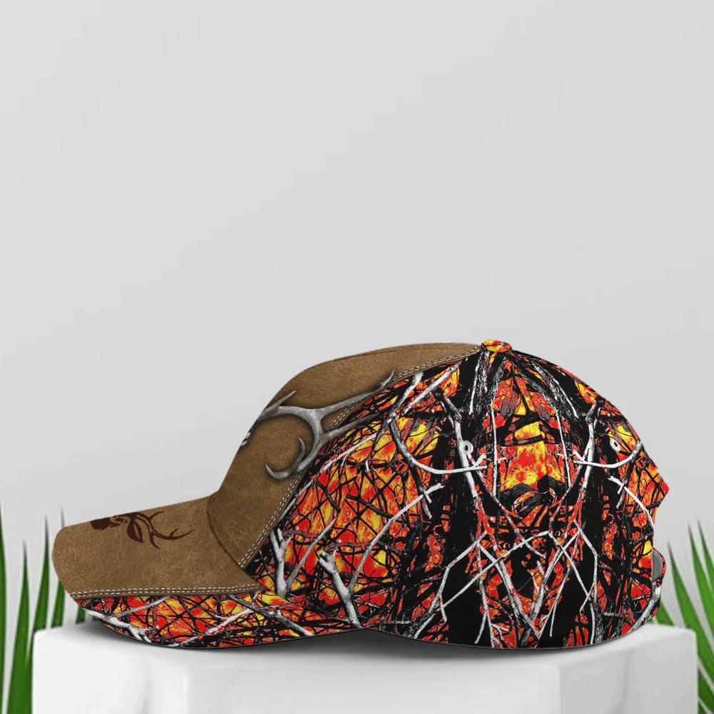 Adeenyc Hunting Camouflage Multicolor Deer Logo Baseball Cap Trucker Hats Custom Hats Gifts For Men & Women