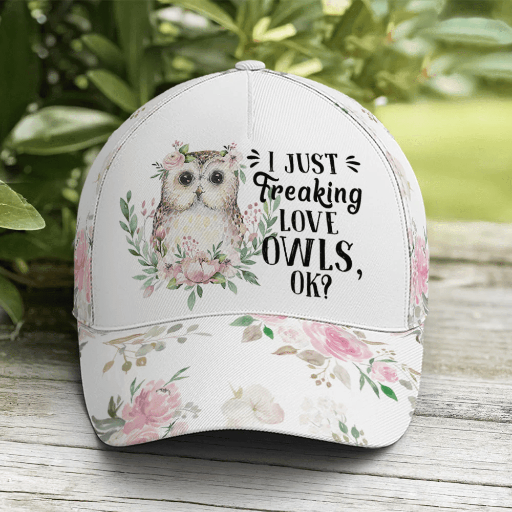 Adeenyc I Just Freaking Love Owls Okay Baseball Cap Trucker Hats Custom Hats Gifts For Men & Women