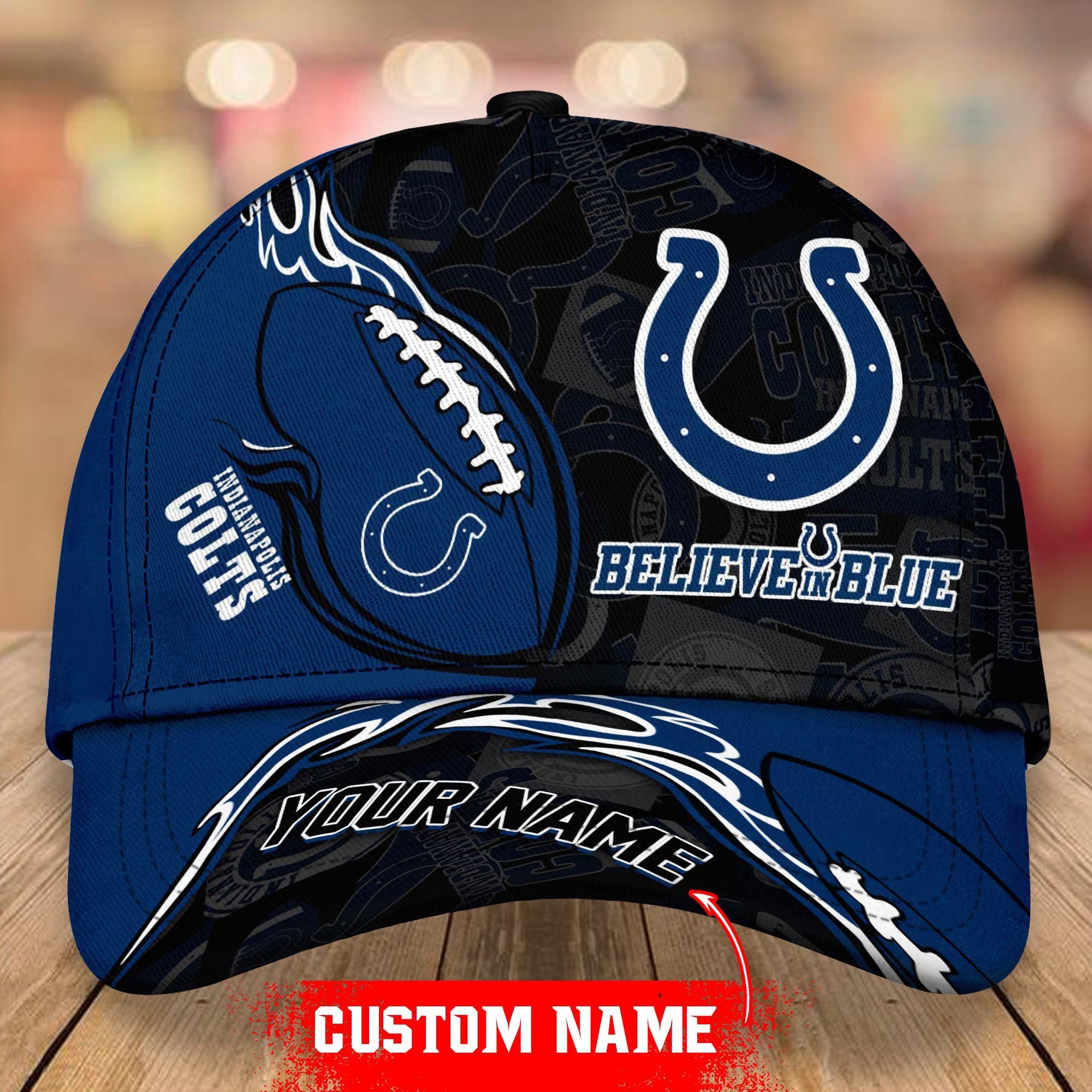 Adeenyc Indianapolis Colts Classic Personalized Hats Baseball Caps Classic Caps for men, women