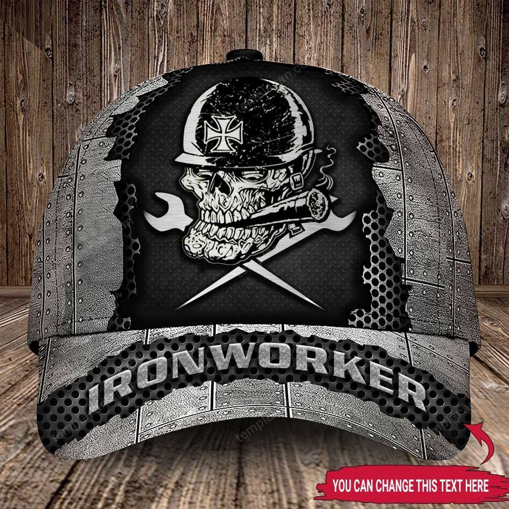 Adeenyc - Ironworker Customize Skull Classic Cap Baseball Hat Trucker Hats Custom Hats Gifts For Men & Women