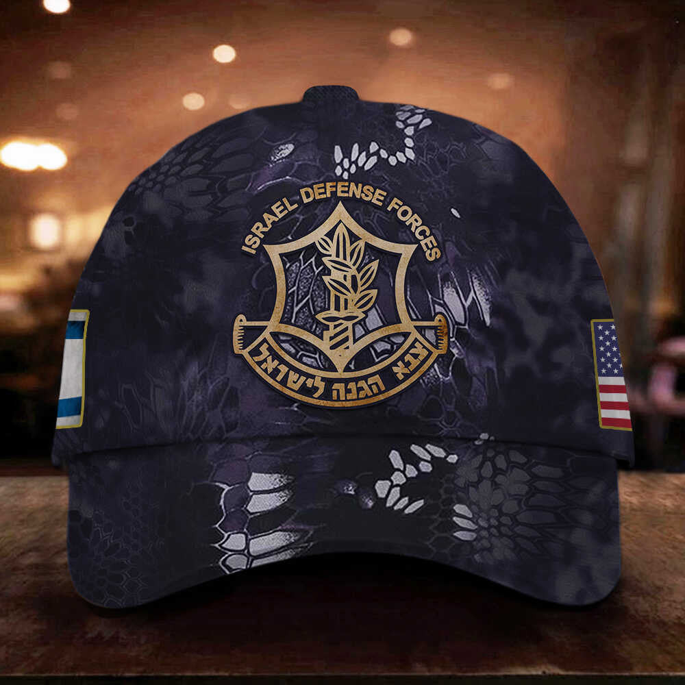Adeenyc Israel Camo Rash Guard IDF Hat American I Stand With Israel Clothing IDF Cap Trucker Hats Custom Hats Gifts For Men & Women