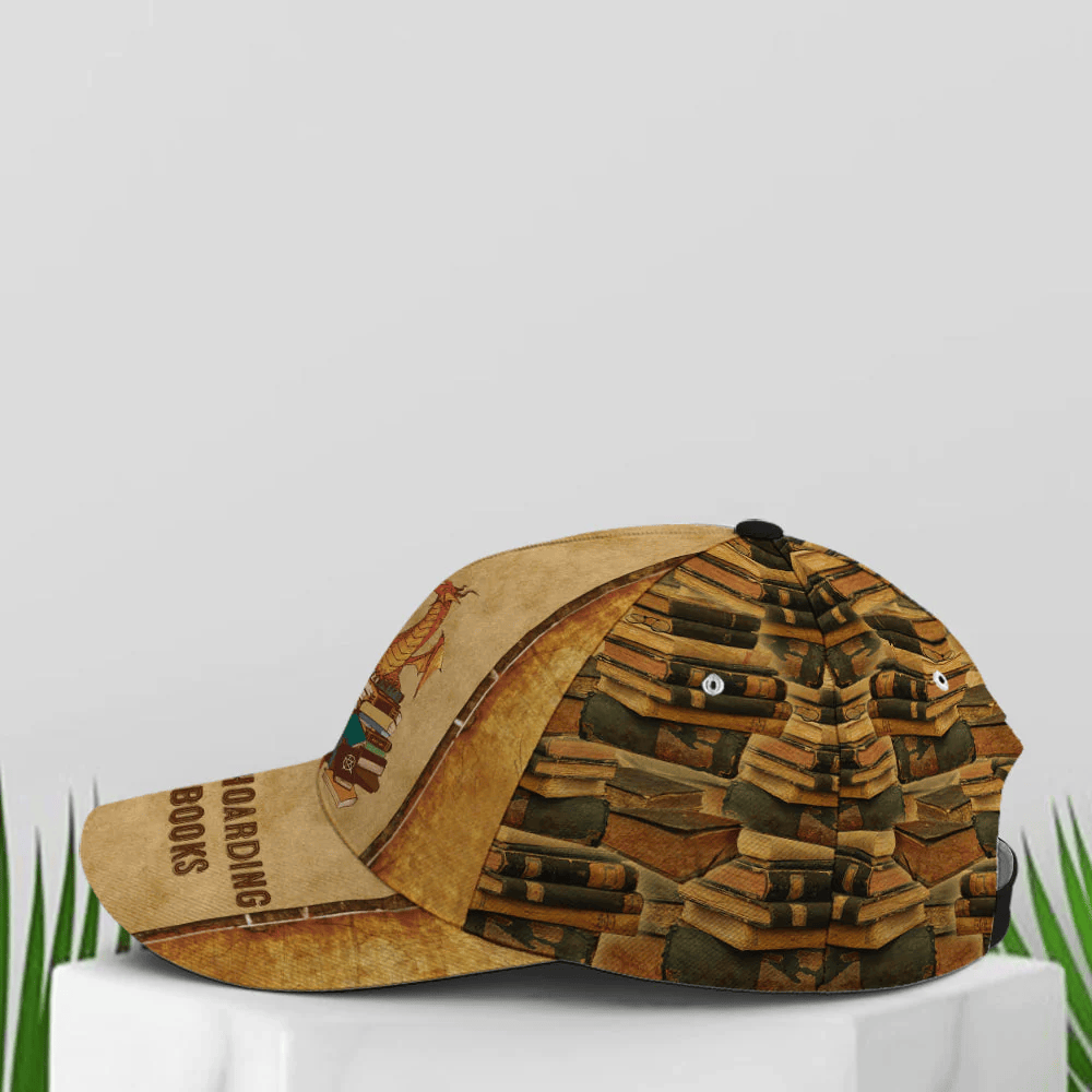 Adeenyc It's Not Hoarding Dragon Books Vintage Style Baseball Cap Trucker Hats Custom Hats Gifts For Men & Women