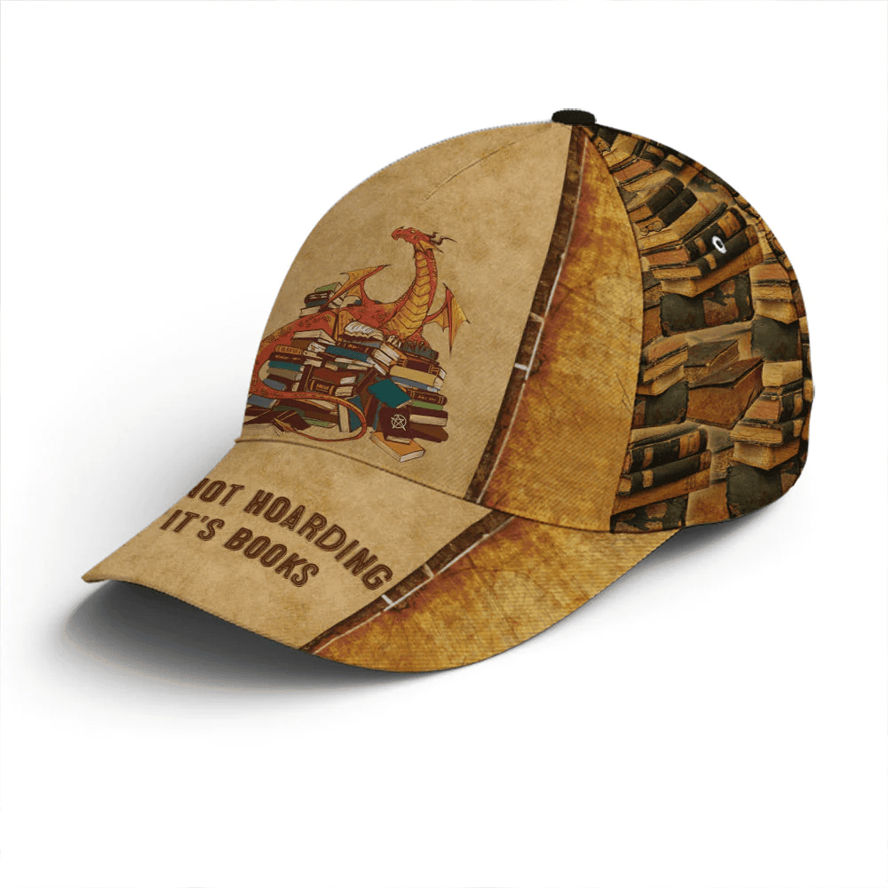 Adeenyc It's Not Hoarding Dragon Books Vintage Style Baseball Cap Trucker Hats Custom Hats Gifts For Men & Women