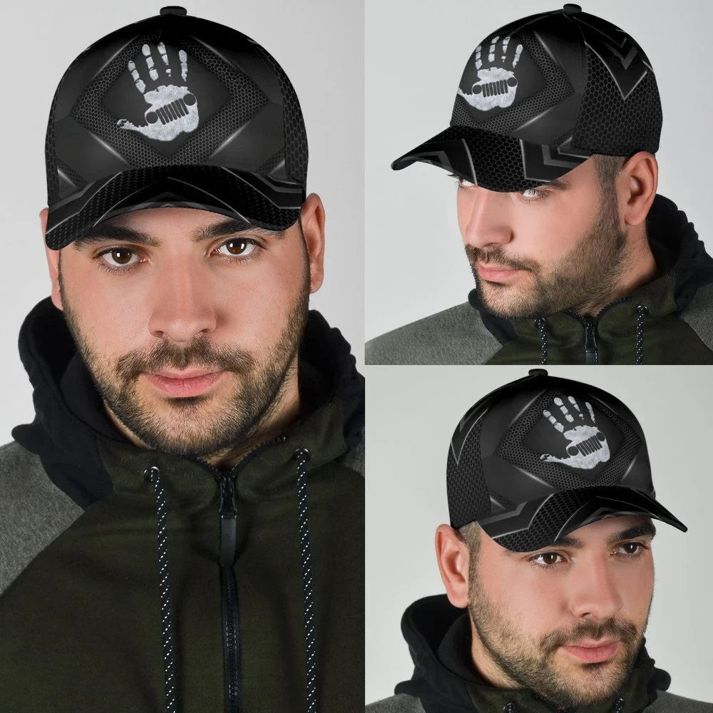 Adeenyc Jeep All Over Print Classic Cap Trucker Hats Custom Hats Gifts For Men & Women