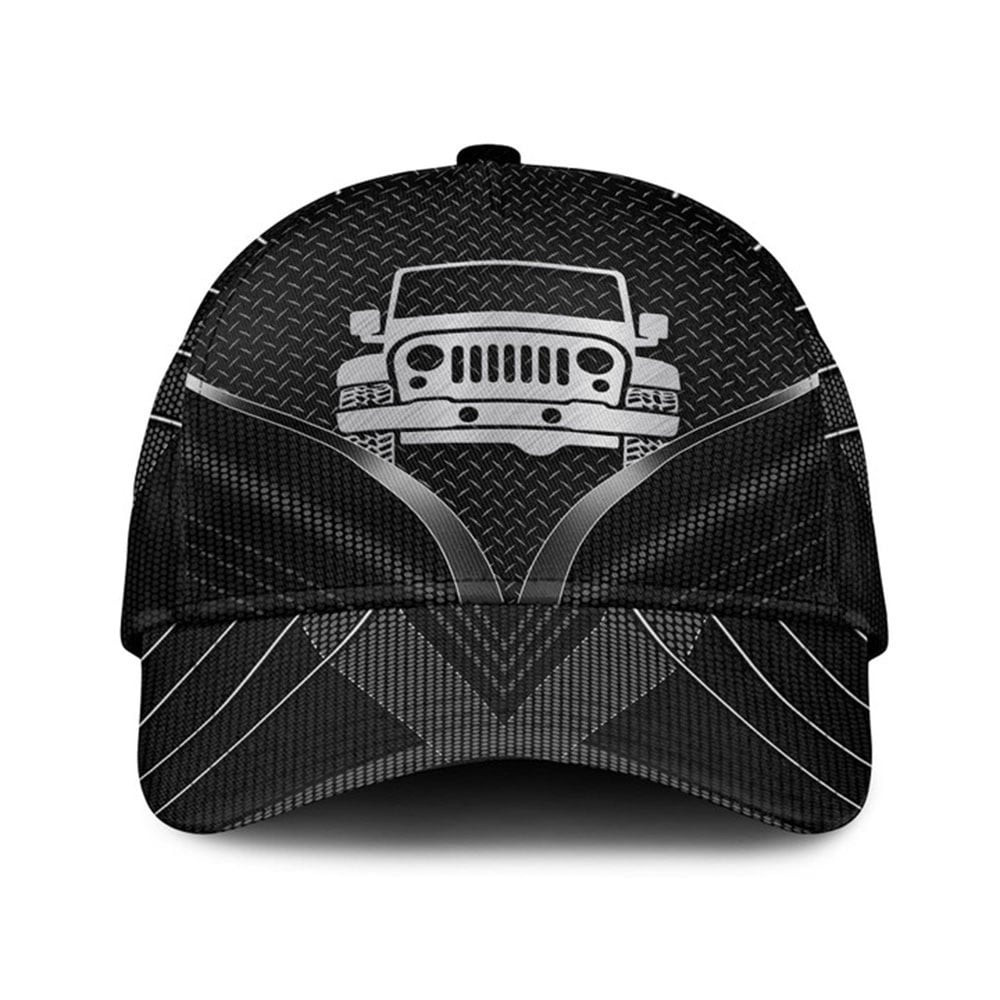Adeenyc Jeep All Over Print Classic Cap Trucker Hats Custom Hats Gifts For Men & Women