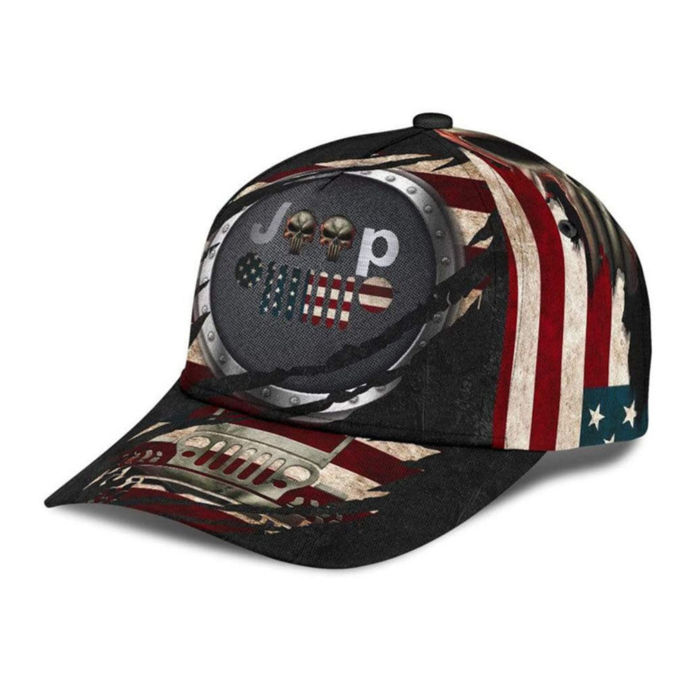 Adeenyc Jeep All Over Print Classic Cap Trucker Hats Custom Hats Gifts For Men & Women