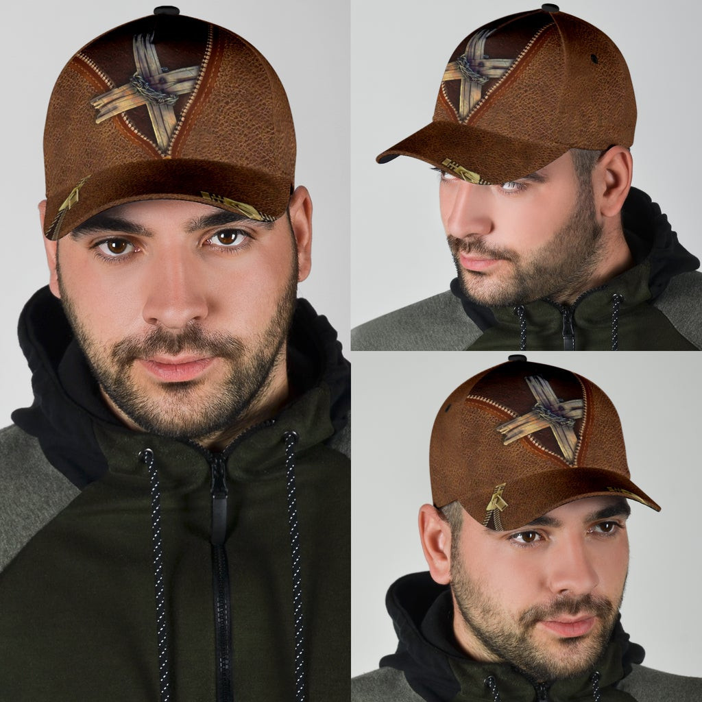 Adeenyc - Jesus Cross Classic Cap Baseball Hat For Men Women Trucker Hats Custom Hats Gifts For Men & Women