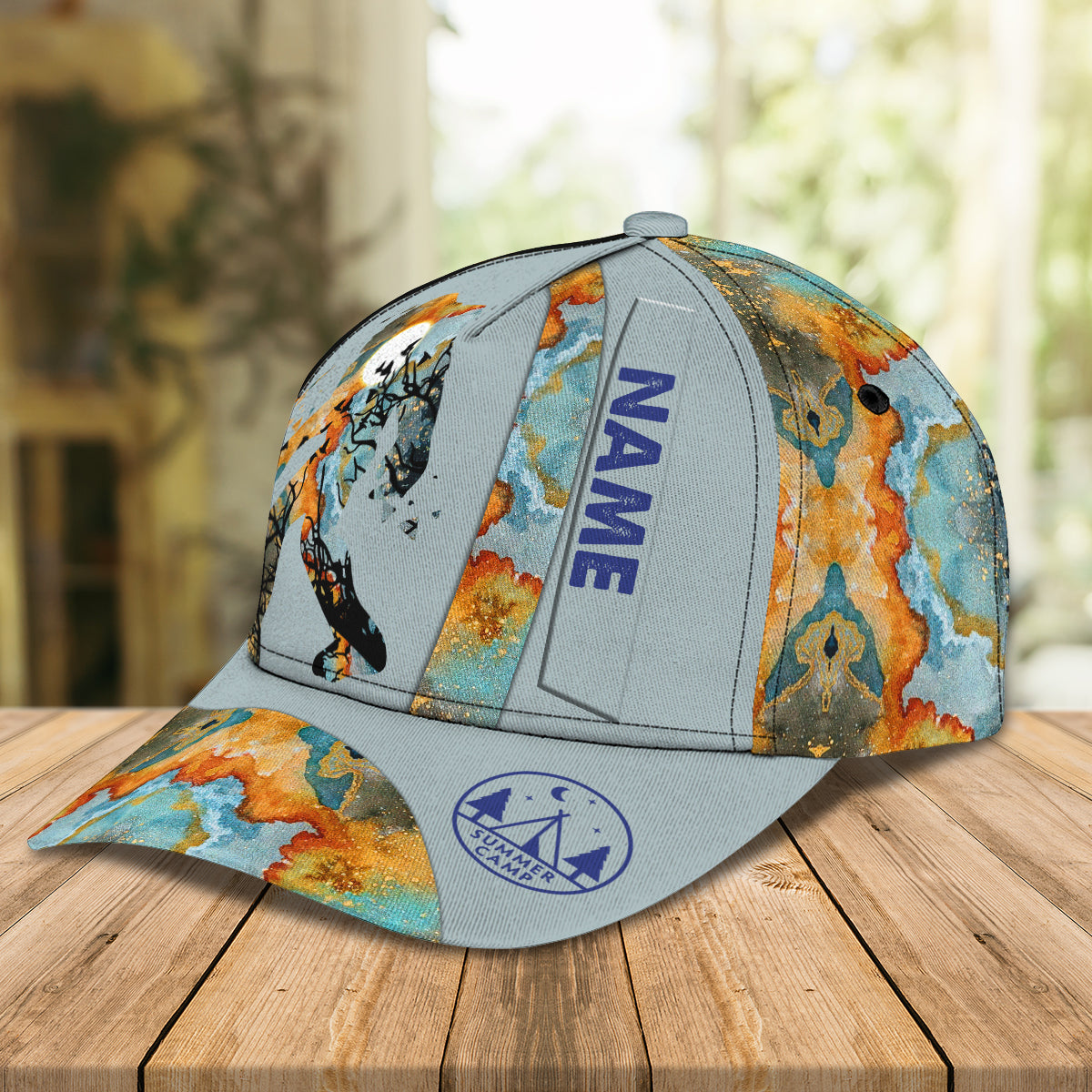 Adeenyc Jesus Is My Savivor Guitar Is My Therapy - Personalized Name Baseball Cap Classic Trucker Hats Custom Hats Gifts For Men & Women