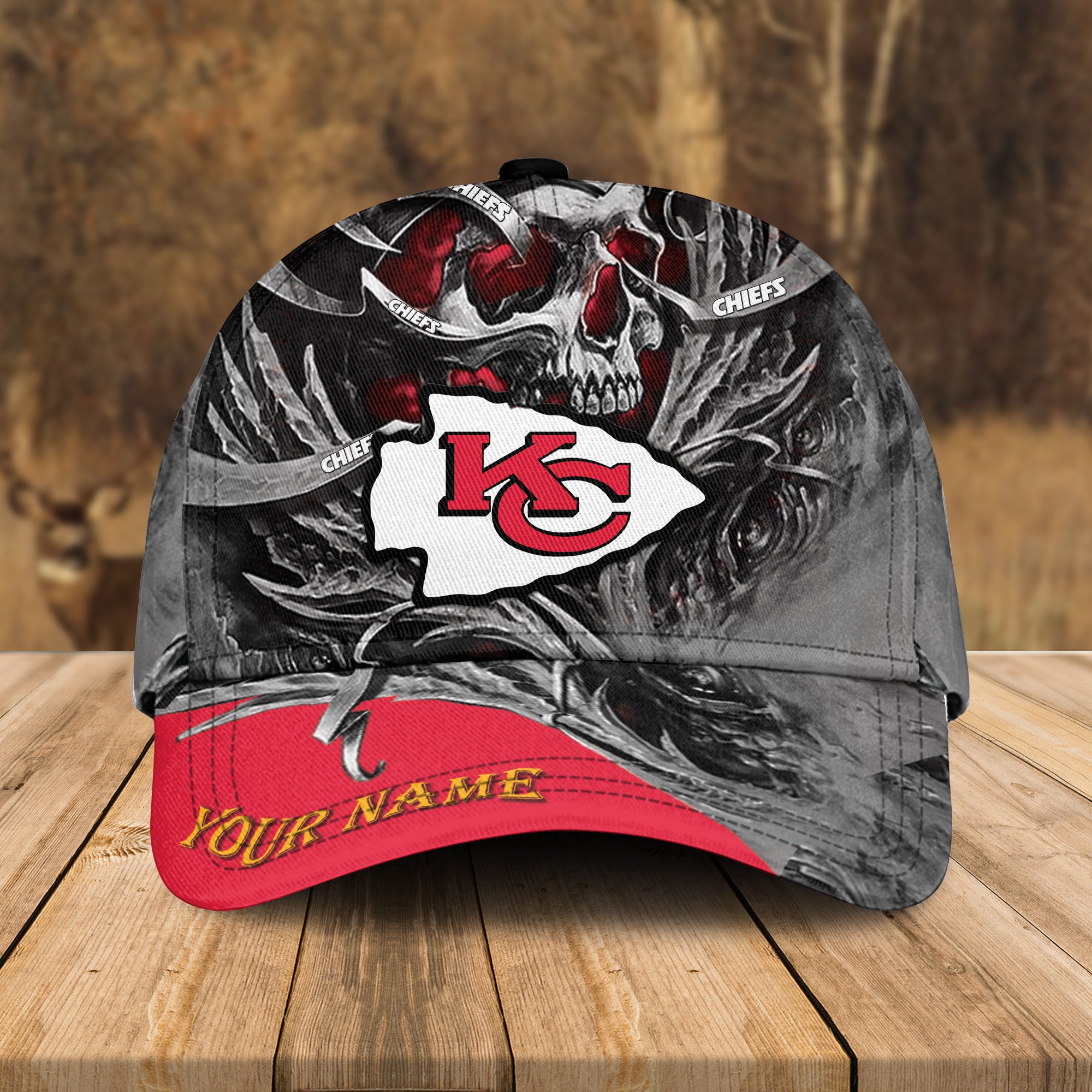 Adeenyc Kansas City Chiefs NFL 3D Classic Cap Personalized Gift For Fans