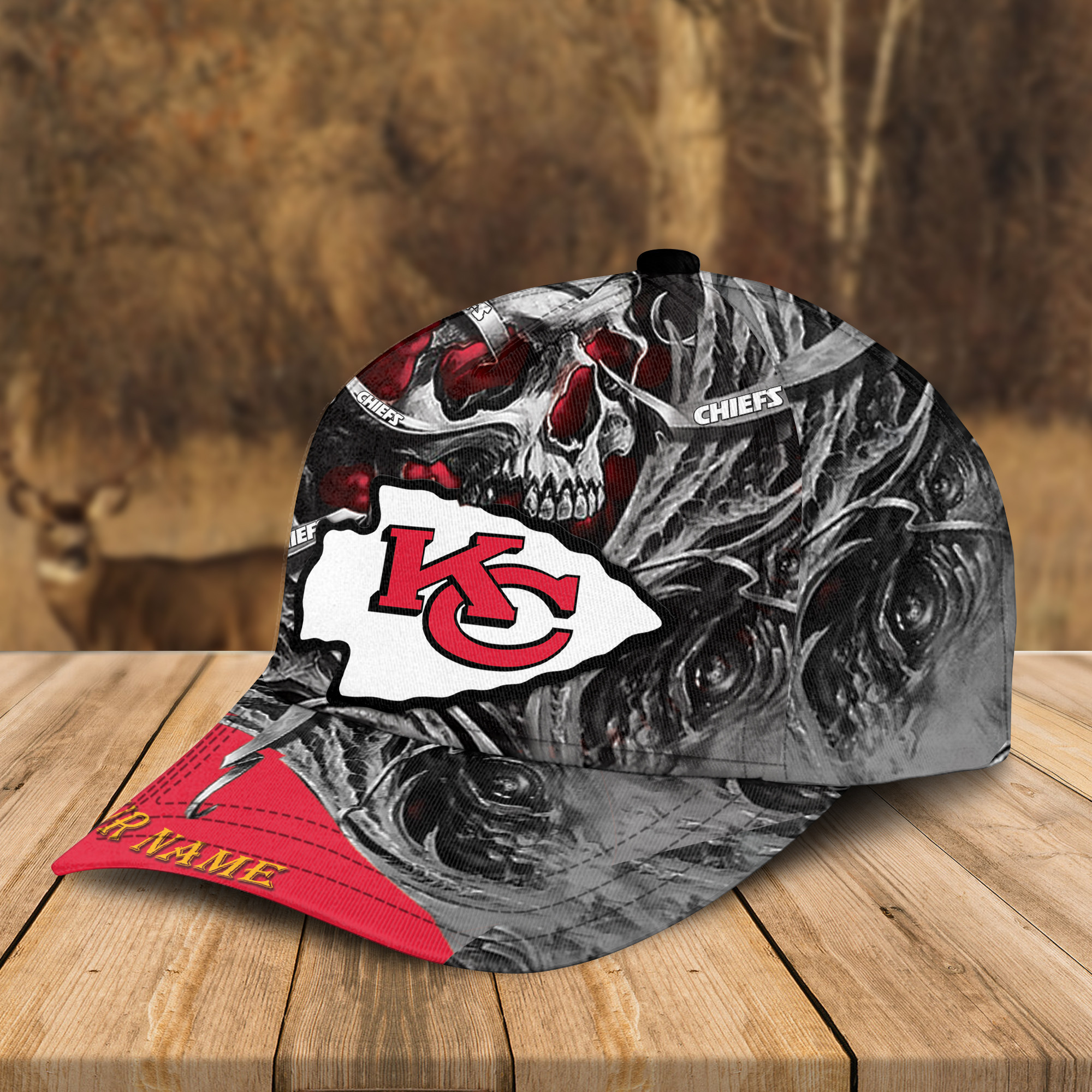 Adeenyc Kansas City Chiefs NFL 3D Classic Cap Personalized Gift For Fans