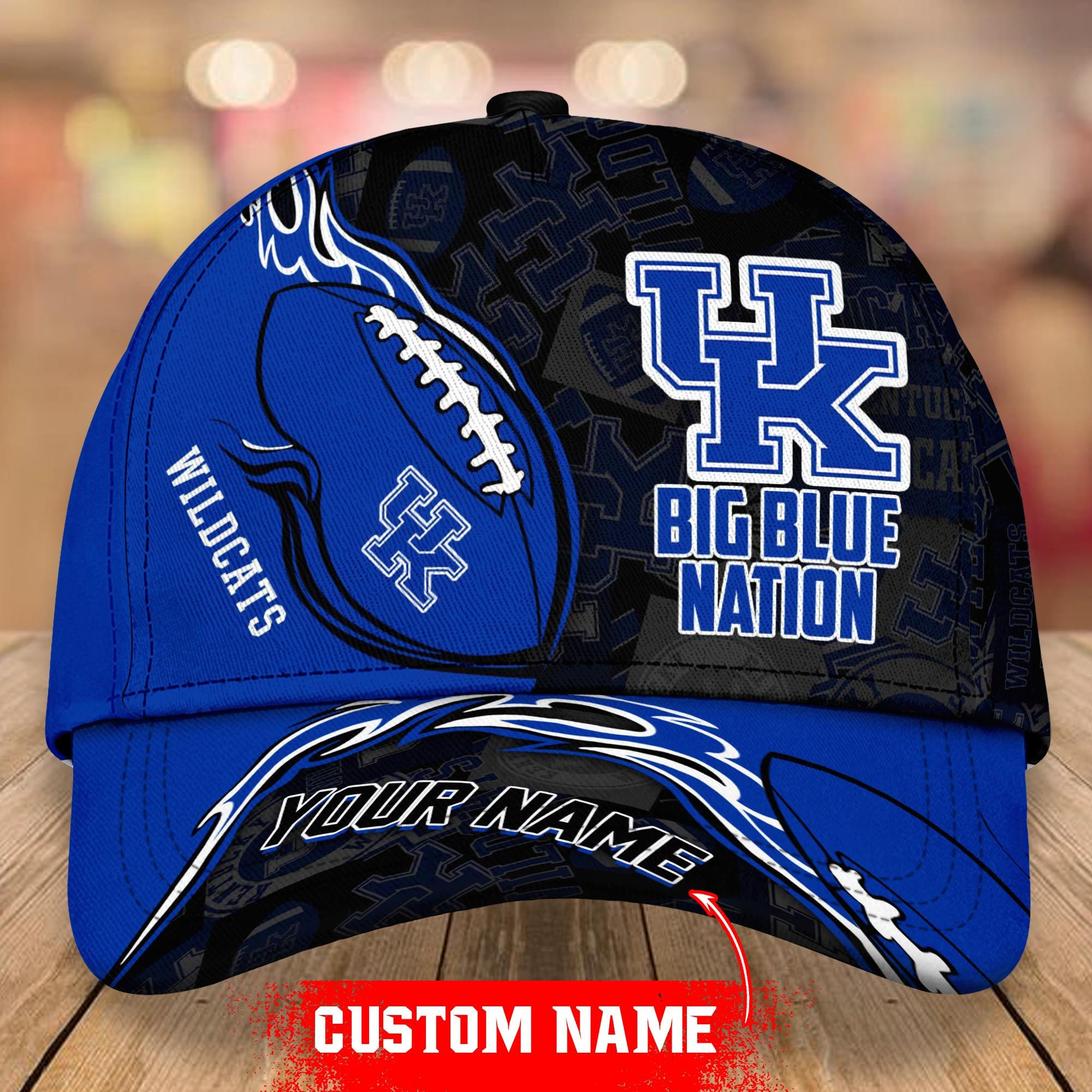 Adeenyc Kentucky Wildcats NCAA Personalized Hats Baseball Caps Classic Caps for men, women