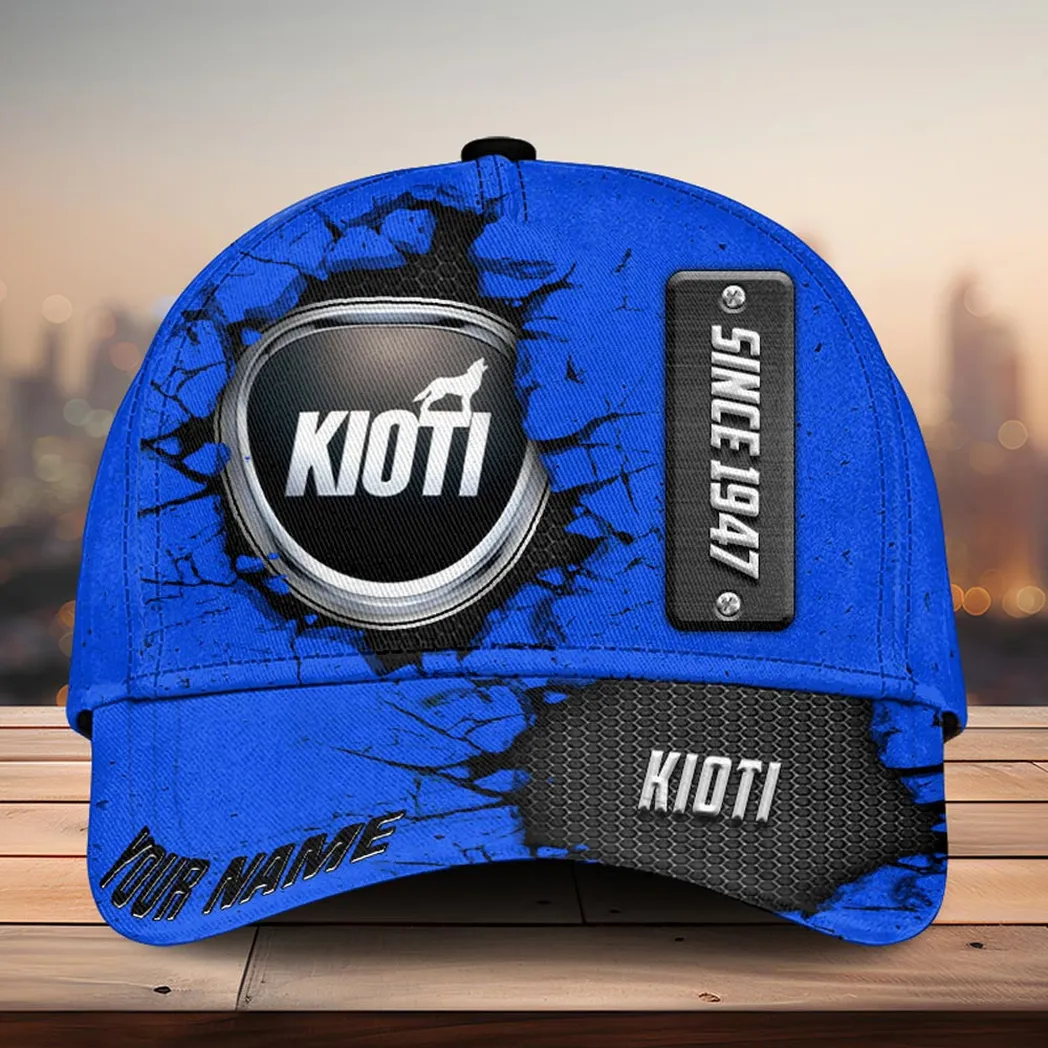 Adeenyc Kioti Cap for Car Lovers, Customized Name Hat 3d Baseball Cap Classic Hat 