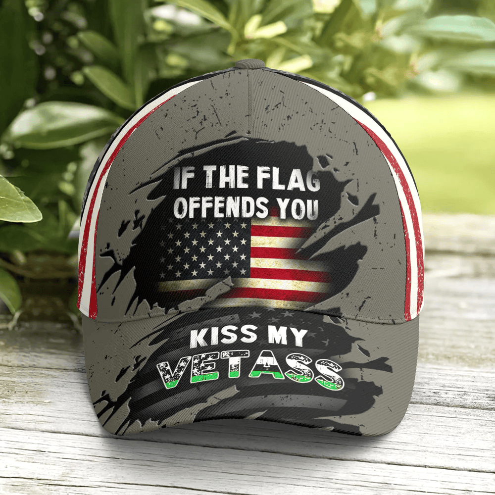 Adeenyc Kiss My Vetass Baseball Cap All Over Print Trucker Hats Custom Hats Gifts For Men & Women