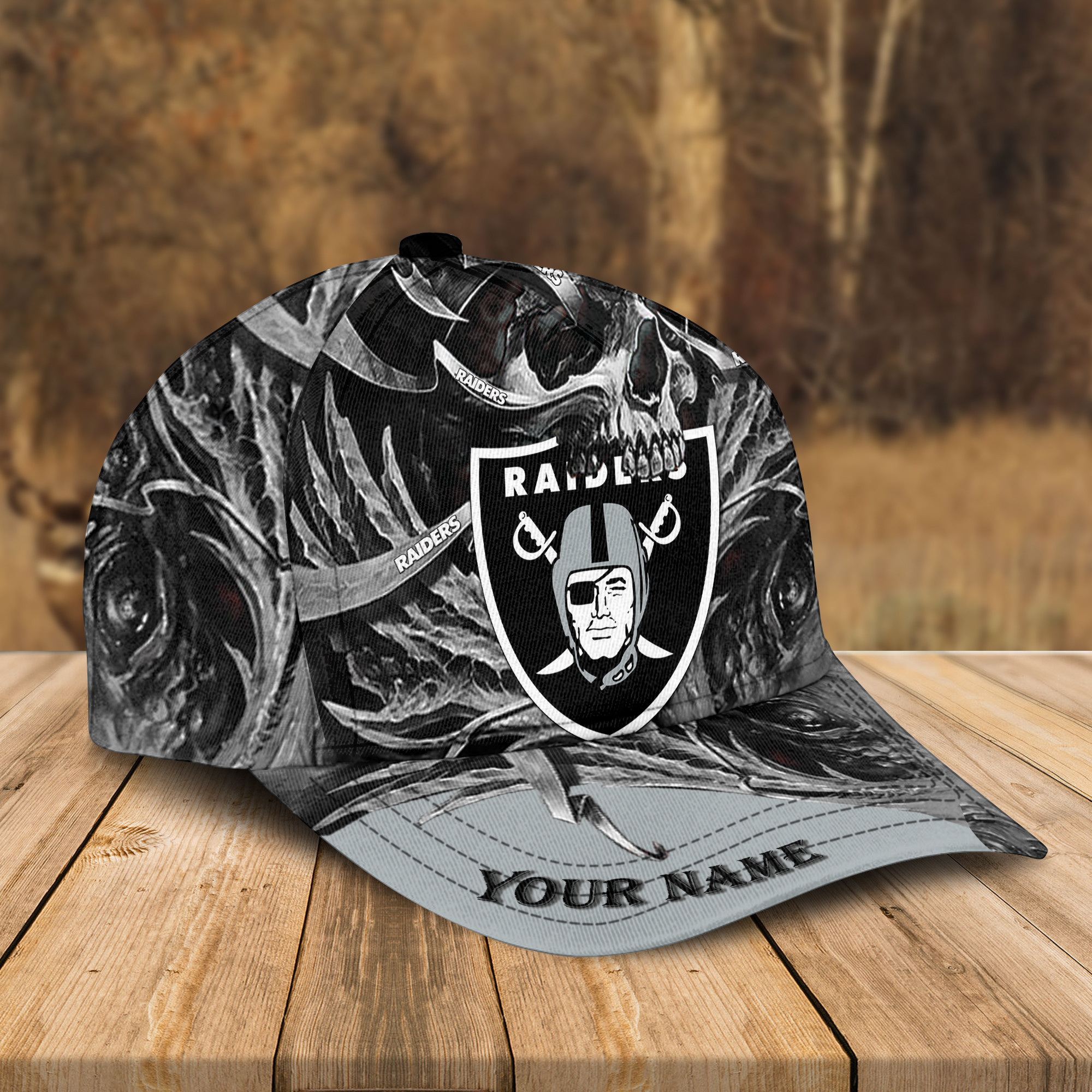 Adeenyc Las Vegas Raiders NFL 3D Classic Cap Personalized Gift For Fans