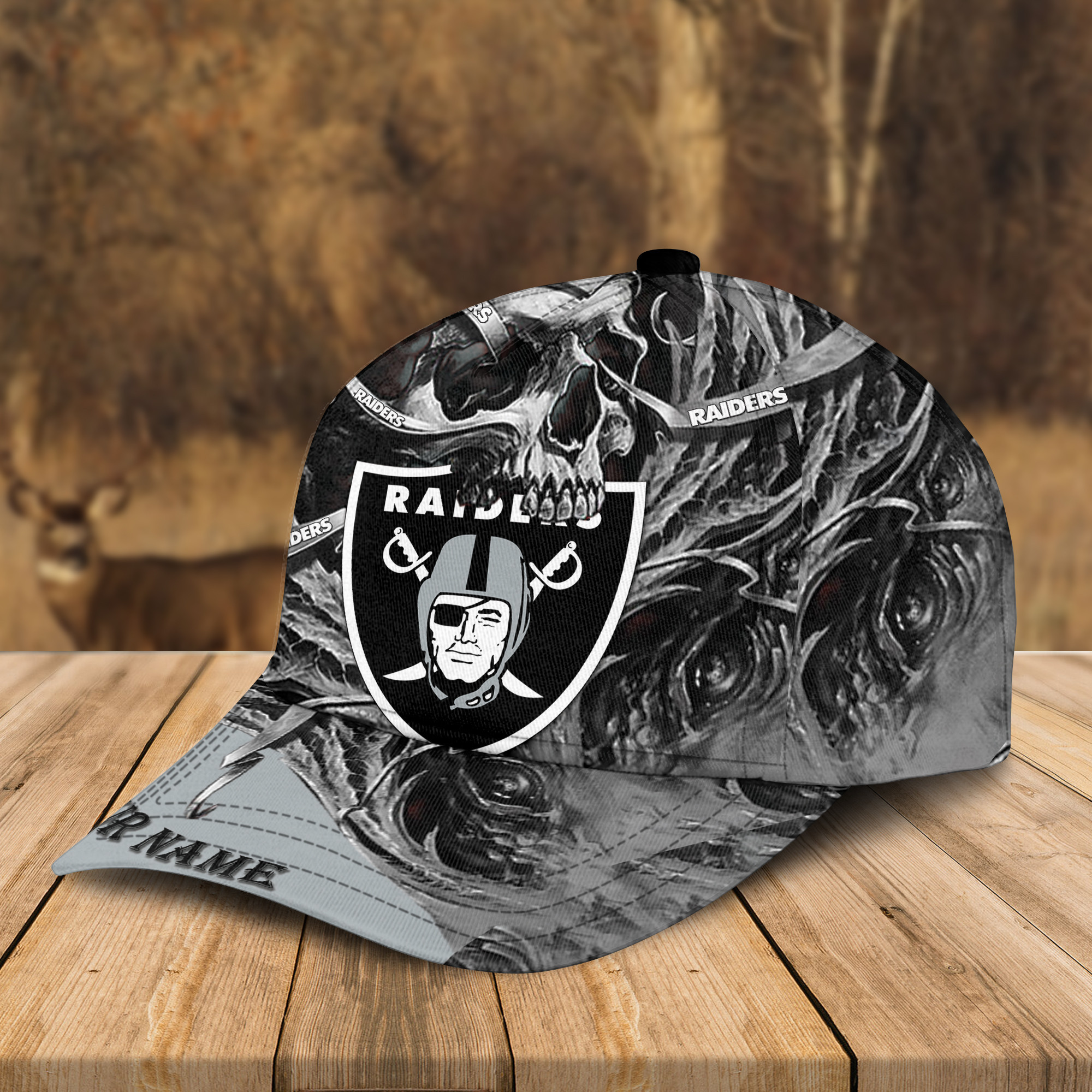 Adeenyc Las Vegas Raiders NFL 3D Classic Cap Personalized Gift For Fans