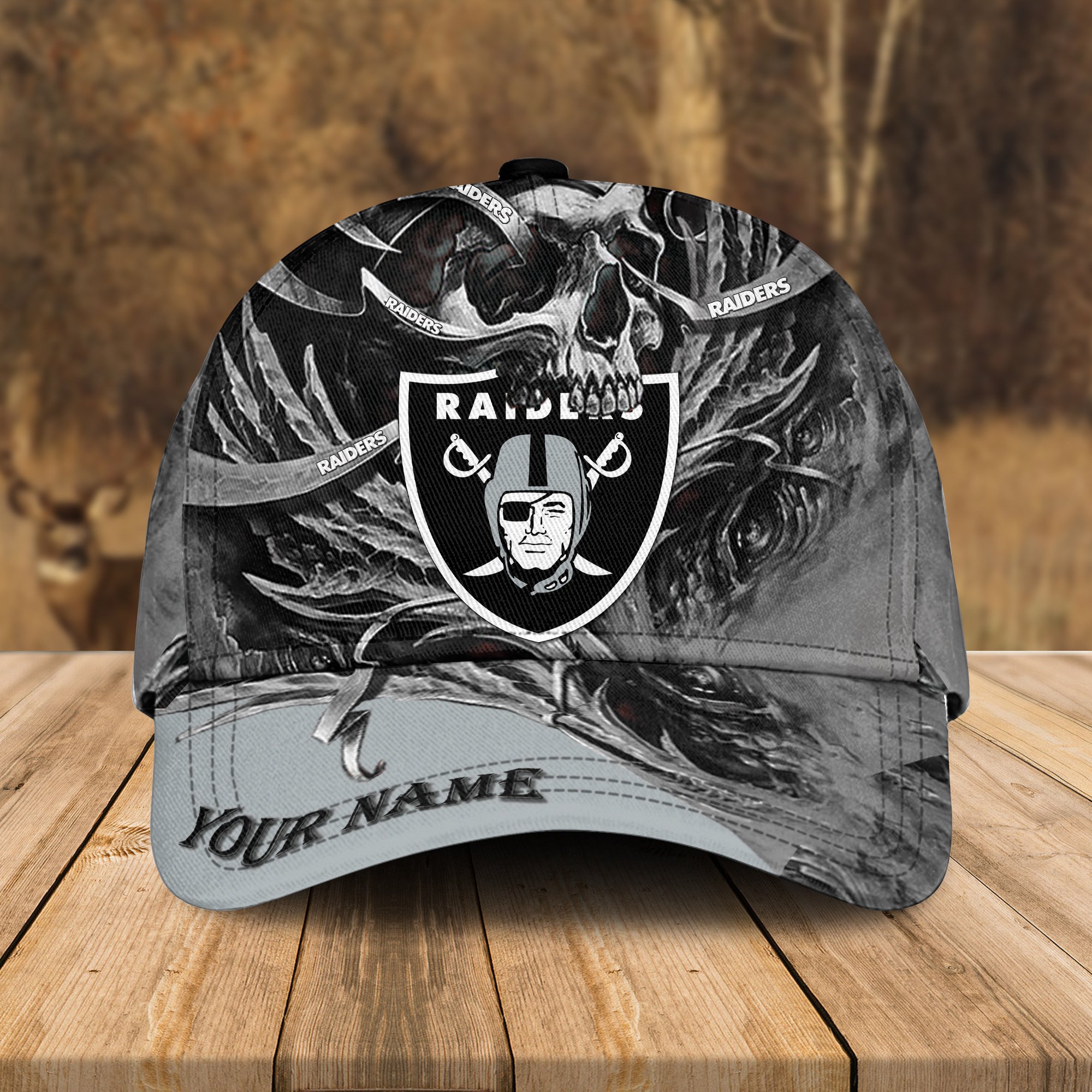 Adeenyc Las Vegas Raiders NFL 3D Classic Cap Personalized Gift For Fans