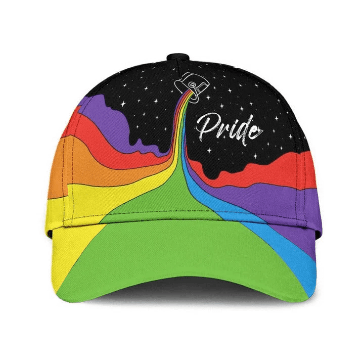 Adeenyc Lesbian classic cap, I Find Happiness In Rainbow Lgbt Printing Baseball Cap Hat Trucker Hats Custom Hats Gifts For Men & Women