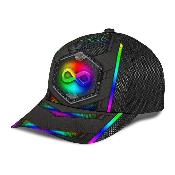 Adeenyc LGBT 3D All Over Printed Cap, Infinity Eternal Love LGBT Printing Baseball Cap Hat Trucker Hats Custom Hats Gifts For Men & Women