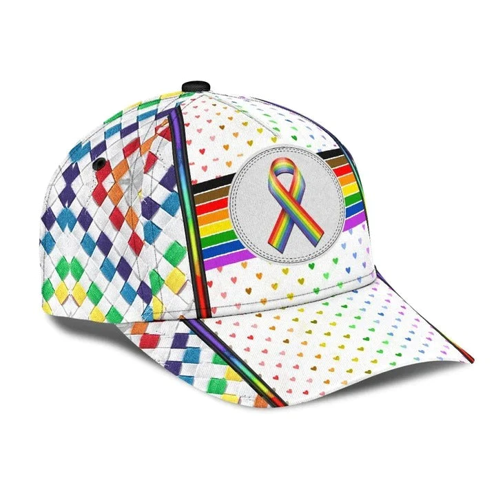 Adeenyc Lgbt 3D All Over Printing Baseball Cap Hat, Couple Gay Gifts, Clasic Cap For Lesbian Trucker Hats Custom Hats Gifts For Men & Women