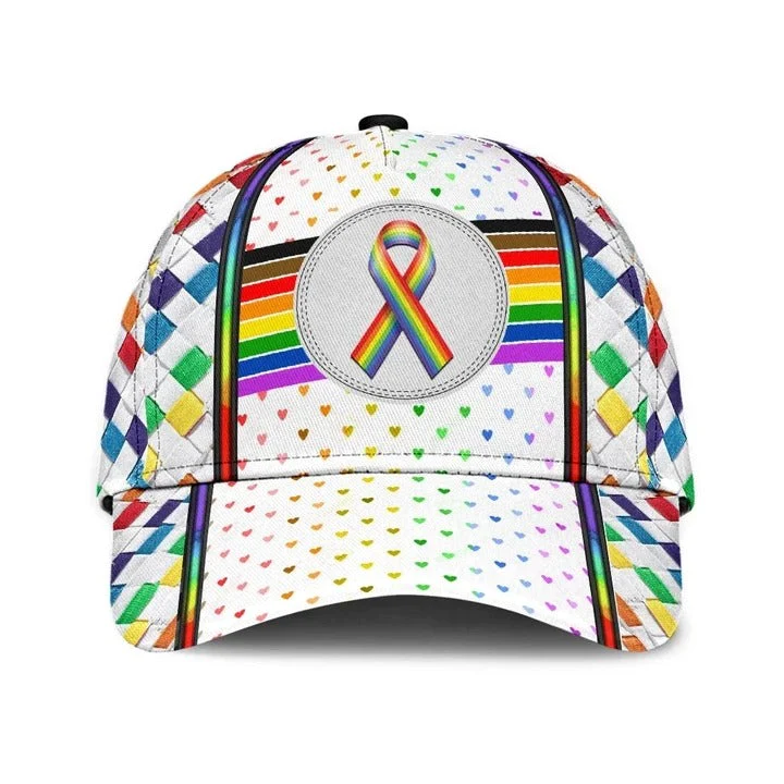 Adeenyc Lgbt 3D All Over Printing Baseball Cap Hat, Couple Gay Gifts, Clasic Cap For Lesbian Trucker Hats Custom Hats Gifts For Men & Women