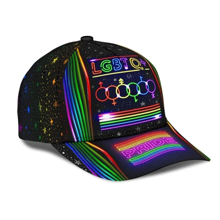 Adeenyc Lgbt 3D All Over Printing Baseball Cap Hat, Couple Gay Gifts, Clasic Cap For Lesbian Trucker Hats Custom Hats Gifts For Men & Women