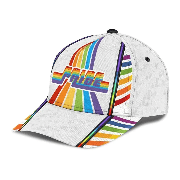 Adeenyc Lgbt All Over Print Baseball Cap Hat, Lgbt Cap For Ally Support Trucker Hats Custom Hats Gifts For Men & Women