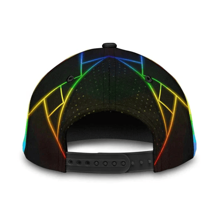 Adeenyc LGBT Cap, Beautiful Lgbt Rainbow Heart Polygon 3D Printing Baseball Cap Hat, Pride Accessories Trucker Hats Custom Hats Gifts For Men & Women