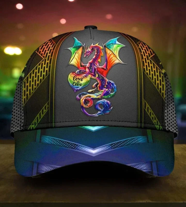 Adeenyc Lgbt Cap, Lgbt Pride Crack All Over Printing 3D Baseball Cap Hat Trucker Hats Custom Hats Gifts For Men & Women