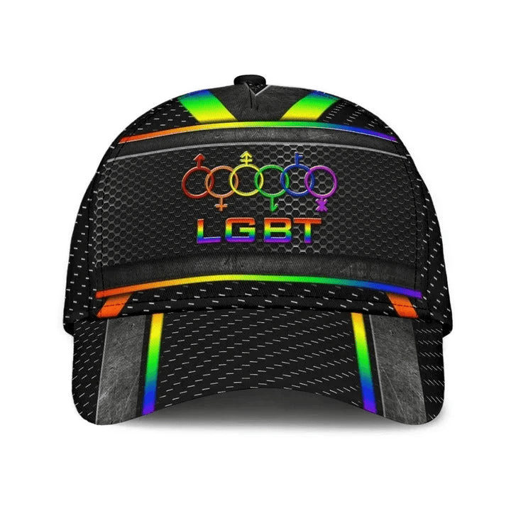 Adeenyc LGBT Pride Baseball Classic Cap, Fascinating Proud LGBT Pride Printing Baseball Cap Hat, Pride Gifts Trucker Hats Custom Hats Gifts For Men & Women