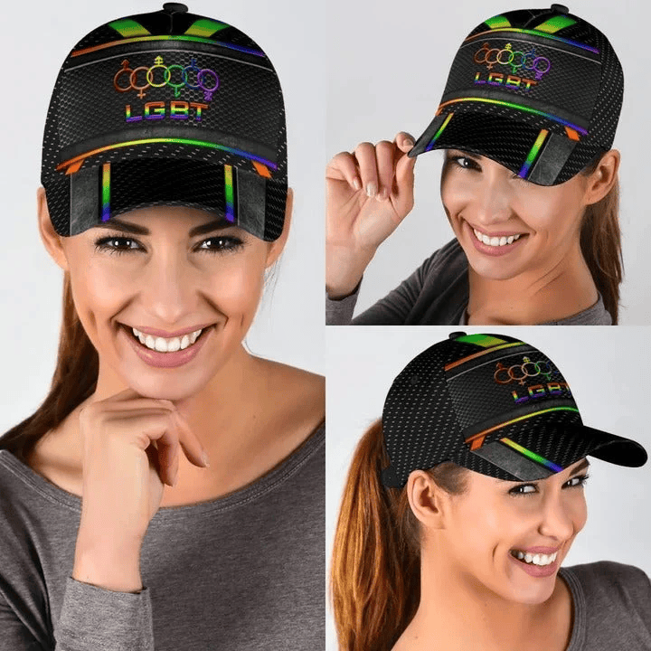 Adeenyc LGBT Pride Baseball Classic Cap, Fascinating Proud LGBT Pride Printing Baseball Cap Hat, Pride Gifts Trucker Hats Custom Hats Gifts For Men & Women