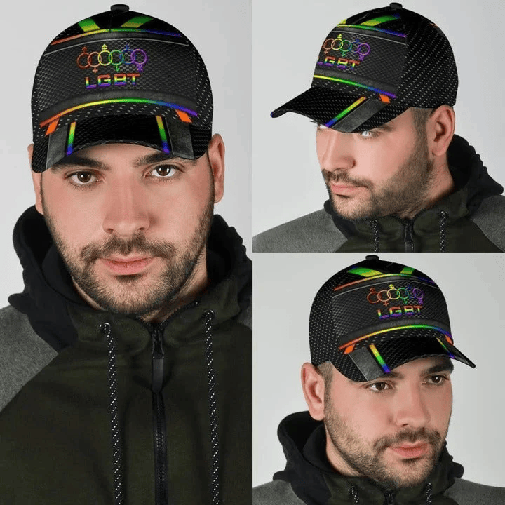 Adeenyc LGBT Pride Baseball Classic Cap, Fascinating Proud LGBT Pride Printing Baseball Cap Hat, Pride Gifts Trucker Hats Custom Hats Gifts For Men & Women