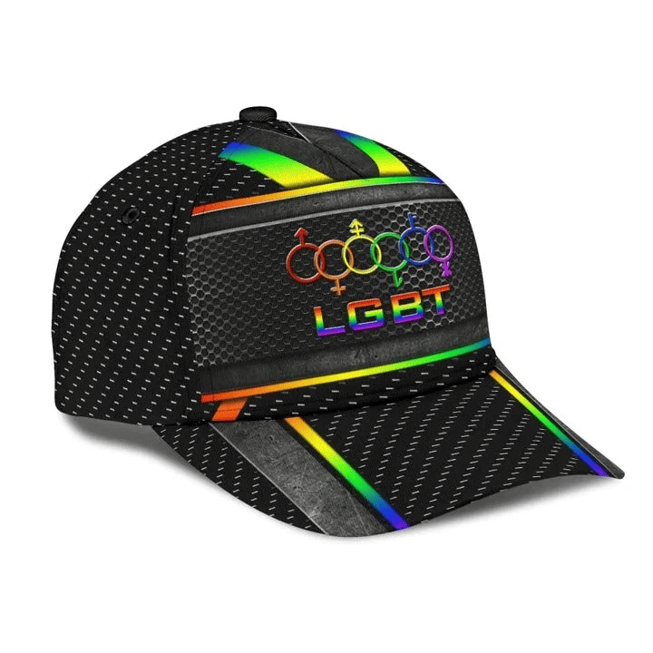 Adeenyc LGBT Pride Baseball Classic Cap, Fascinating Proud LGBT Pride Printing Baseball Cap Hat, Pride Gifts Trucker Hats Custom Hats Gifts For Men & Women