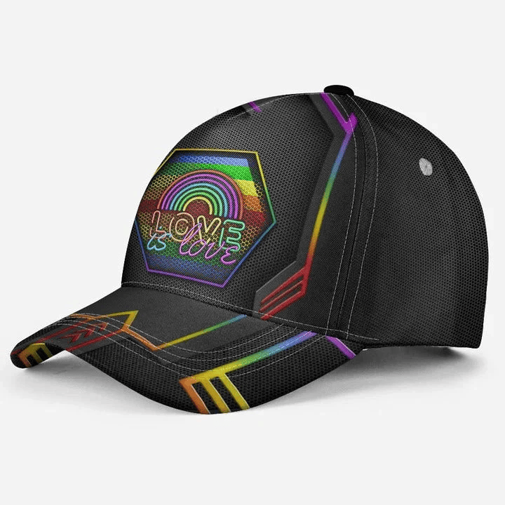 Adeenyc LGBT Pride Cap, These Colors Don't Run Either LGBT Printing Baseball Cap Hat, Pride Accessories Trucker Hats Custom Hats Gifts For Men & Women