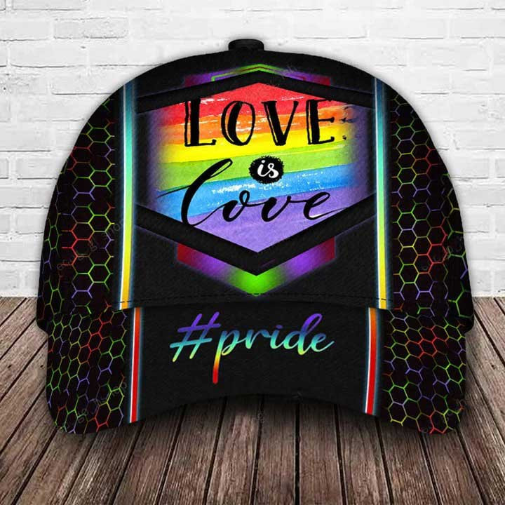 Adeenyc LGBT Pride Classic Cap, Love Is Love Pride Baseball Cap For Gaymer, Ally Support LGBT Cap Trucker Hats Custom Hats Gifts For Men & Women