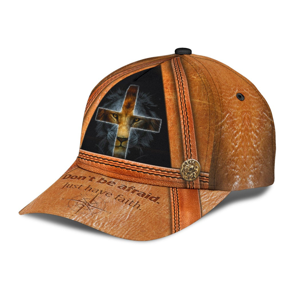 Adeenyc - Lion God Just Have Faith Classic Cap Baseball Hat Trucker Hats Custom Hats Gifts For Men & Women