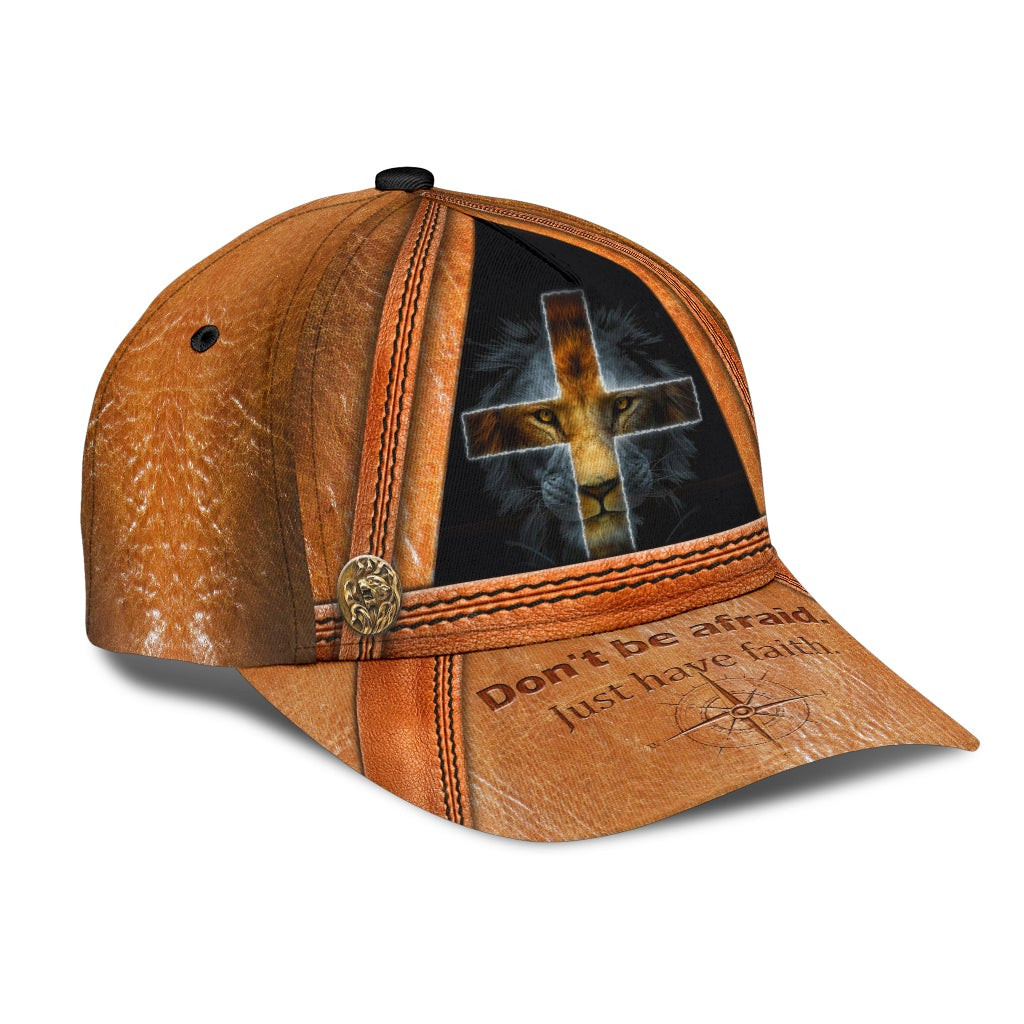Adeenyc - Lion God Just Have Faith Classic Cap Baseball Hat Trucker Hats Custom Hats Gifts For Men & Women