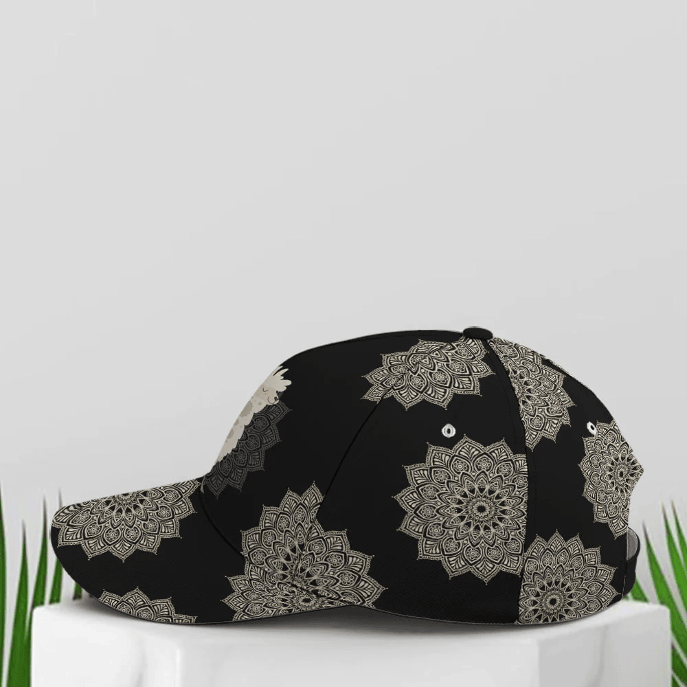 Adeenyc Llama Mandala Pattern Baseball Cap All Over Print Trucker Hats Custom Hats Gifts For Men & Women