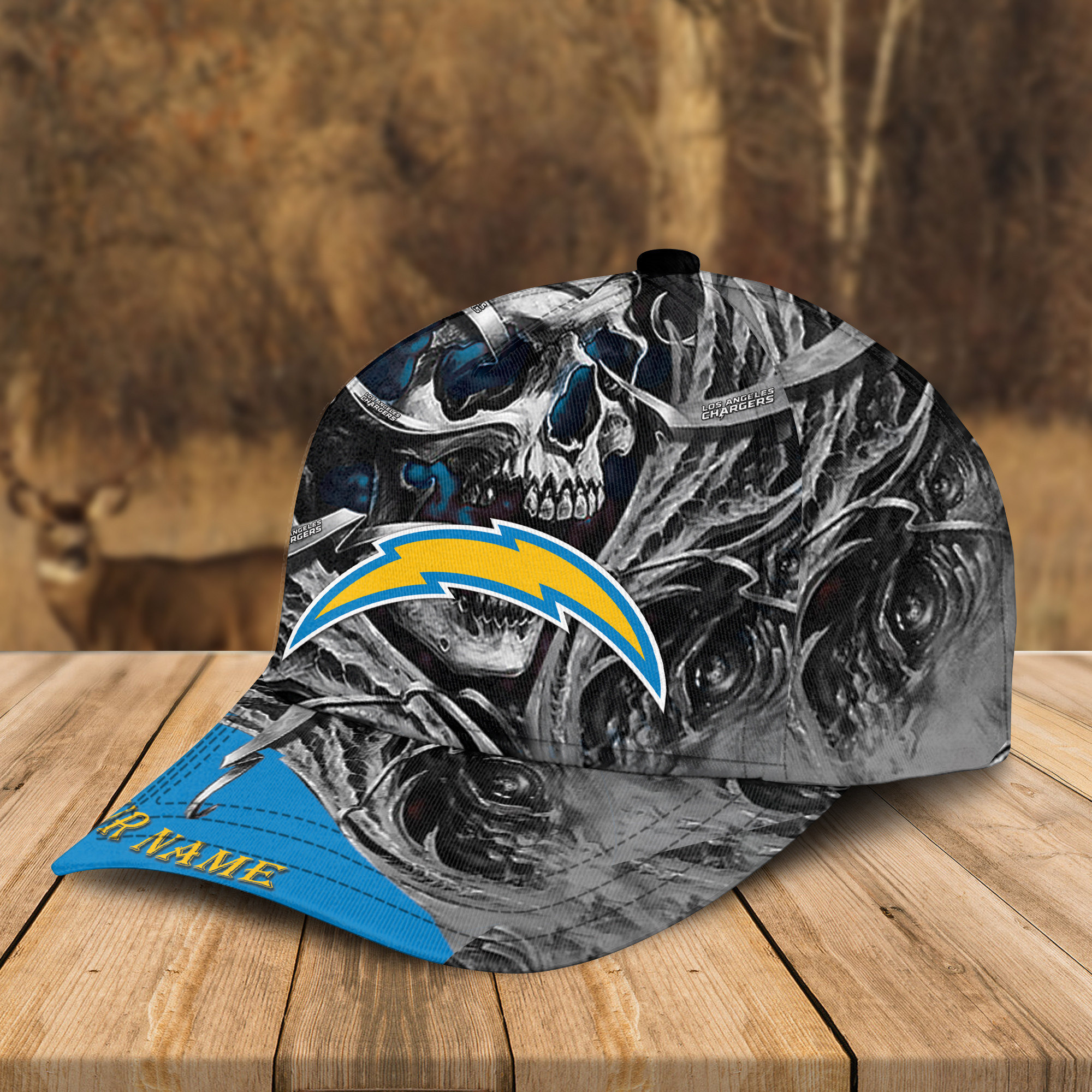 Adeenyc Los Angeles Chargers NFL 3D Classic Cap Personalized Gift For Fans