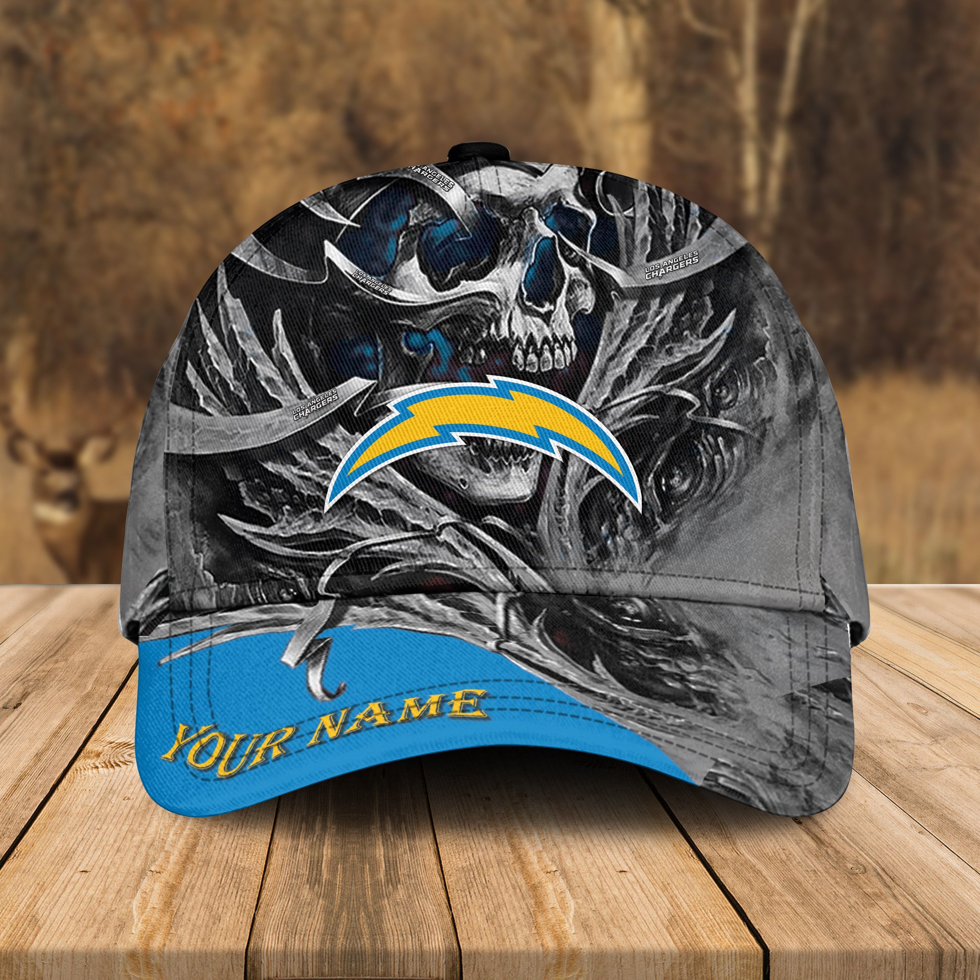 Adeenyc Los Angeles Chargers NFL 3D Classic Cap Personalized Gift For Fans