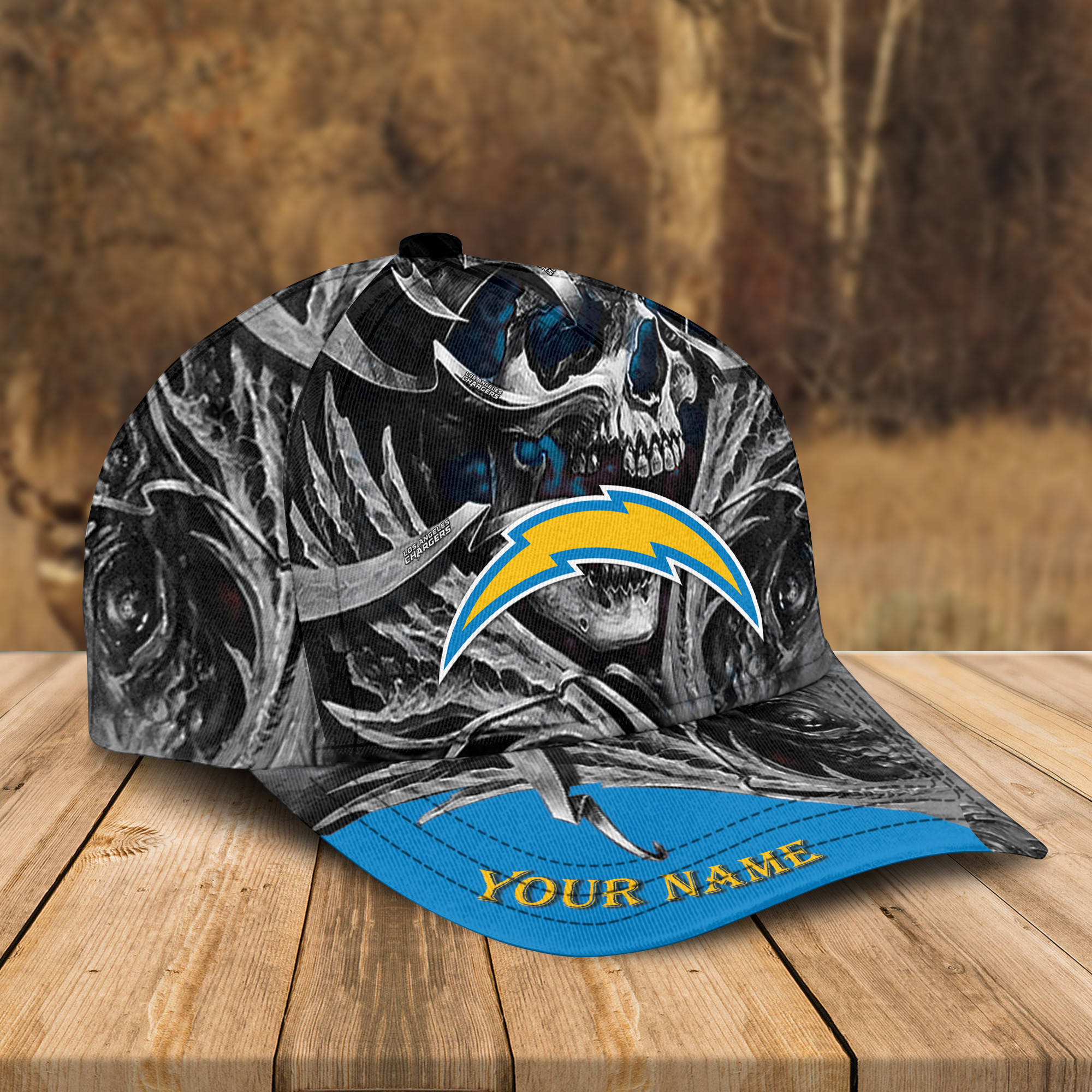 Adeenyc Los Angeles Chargers NFL 3D Classic Cap Personalized Gift For Fans