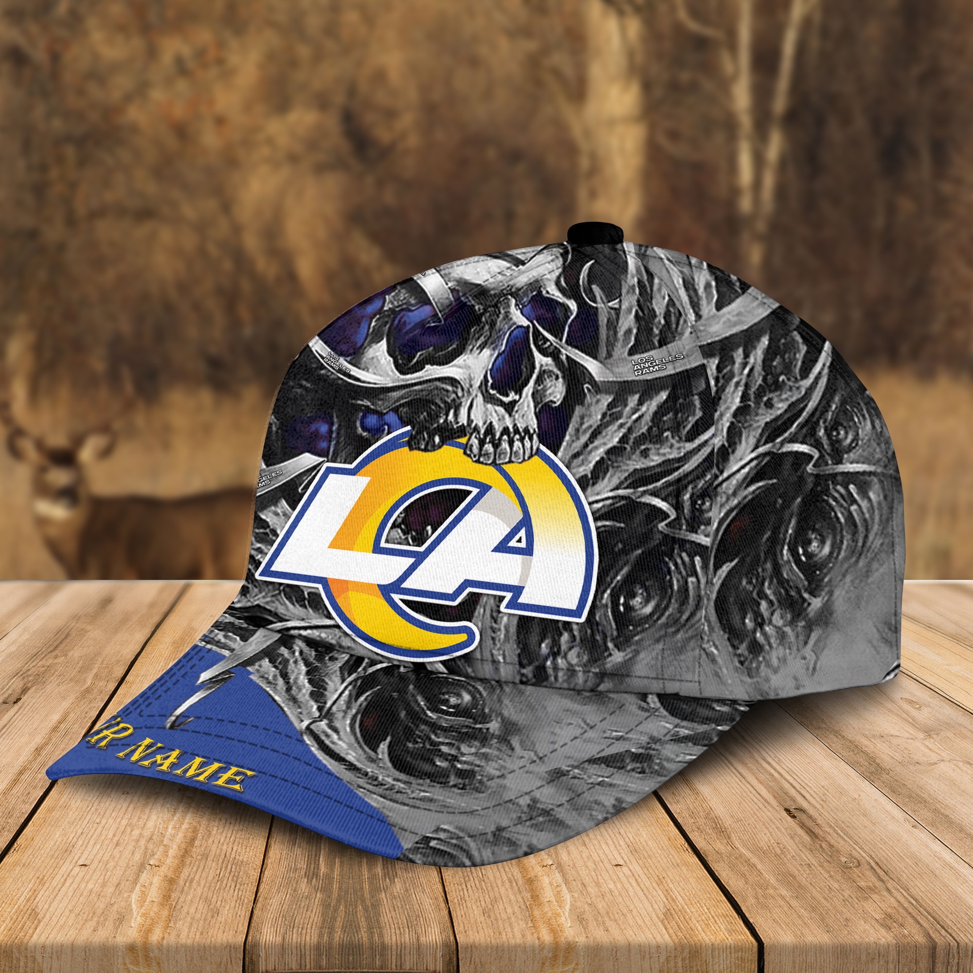 Adeenyc Los Angeles Rams NFL 3D Classic Cap Personalized Gift For Fans