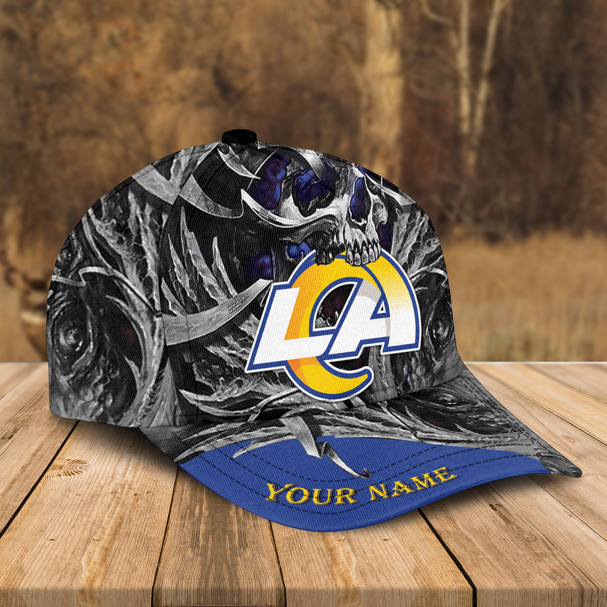 Adeenyc Los Angeles Rams NFL 3D Classic Cap Personalized Gift For Fans