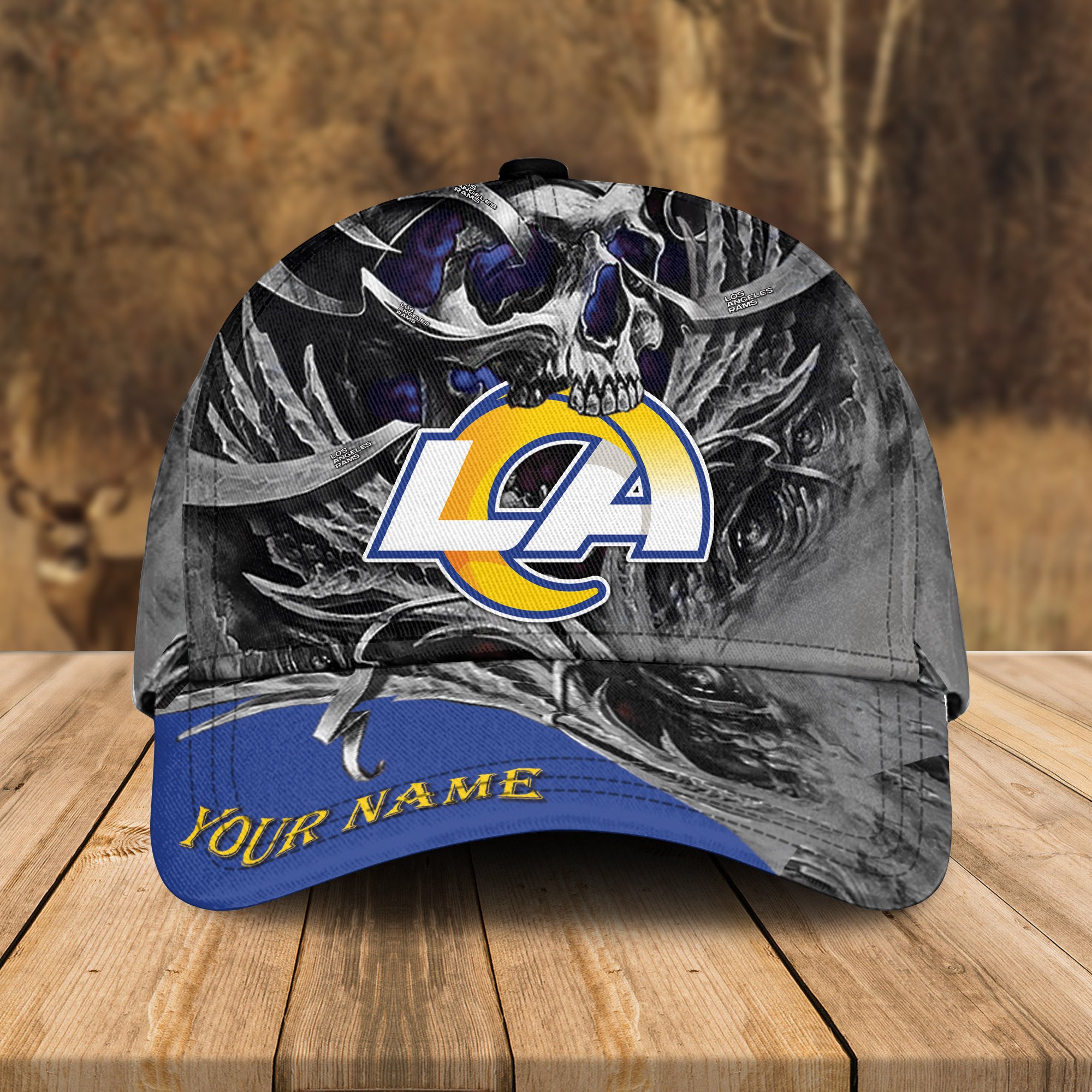 Adeenyc Los Angeles Rams NFL 3D Classic Cap Personalized Gift For Fans