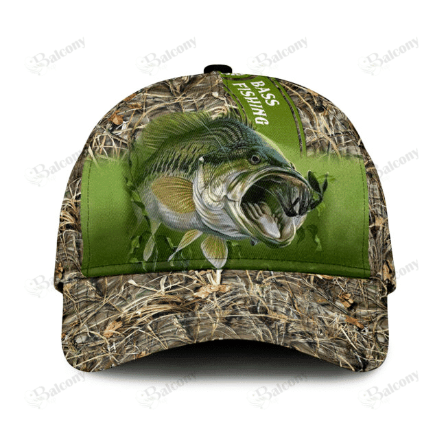 Adeenyc - Love Bass Fishing Classic Cap Baseball Hat Trucker Hats Custom Hats Gifts For Men & Women